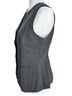 Gap 63% Polyester 33% Rayon 4% Spandex 100% Polyester Plaid Black Gray Vest Size S - photo 3