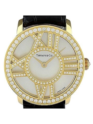 Tiffany & Co. Tiffany &amp; Co. Atlas Cocktail Z1900.10.50E91A40B Watch, Yellow Gold, Diamond, Quartz, White, Ladies'. (view 1)