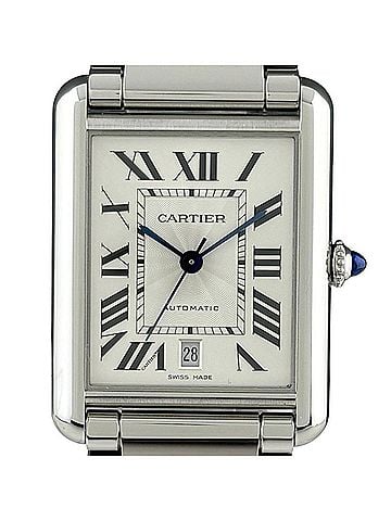 Cartier Cartier Tank Must XL WSTA0053 Watch, Stainless Steel, Automatic, Silver, Men's (view 1)