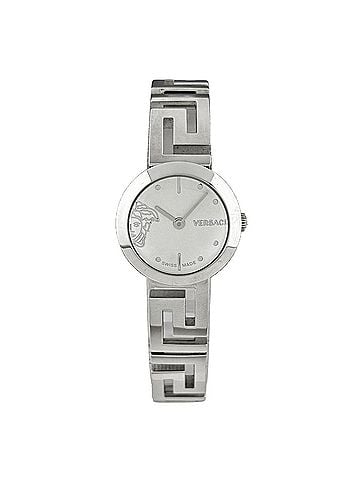 Versace Versace Meanders watch, stainless steel, quartz, silver, women's. (view 2)