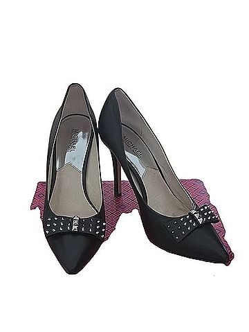 MICHAEL Michael Kors Pointed-Toe Studded Bow Pumps Heels (view 1)