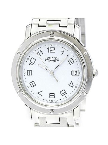 Hermès HERMES Clipper Stainless Steel Quartz Mens Watch CL6.710 Polished (view 1)