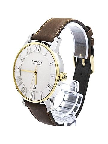 Tiffany & Co. TIFFANY Atlas Dome Gold Plated Steel Automatic Mens Watch Z1800.68.15A21A00A Polished (view 2)