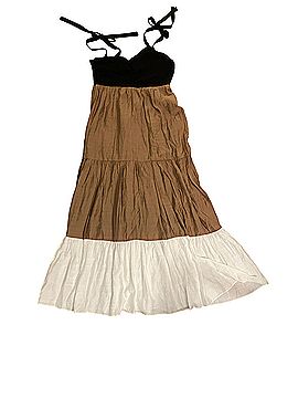 Express Colorblock Tiered Tie-Strap Maxi Dress Casual Dress (view 2)
