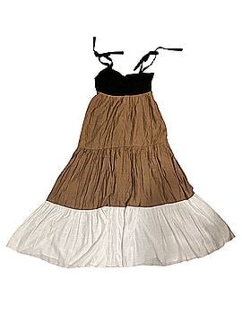 Express Colorblock Tiered Tie-Strap Maxi Dress Casual Dress (view 1)