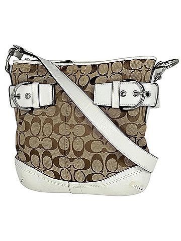 Coach Coach COACH Shoulder Bag Signature Canvas Beige White F03574 Women's (view 1)