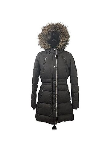 Lauren by Ralph Lauren Warm Winter Fur Lined 3/4 Length Snow Bunny Puffer Coat (view 1)