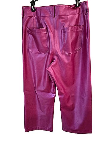 Mauve Faux Leather Pants (view 2)