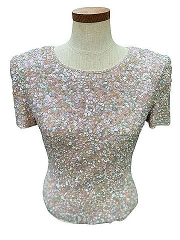 Adrianna Papell Occasions Short Sleeve Blouse (view 1)