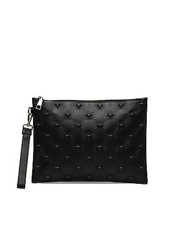 Versace Embossed Leather Medusa Wristlet Clutch (view 1)