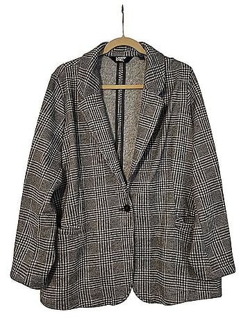Lands' End Glen Plaid Single-Button Fleece Blazer Blazer (view 1)