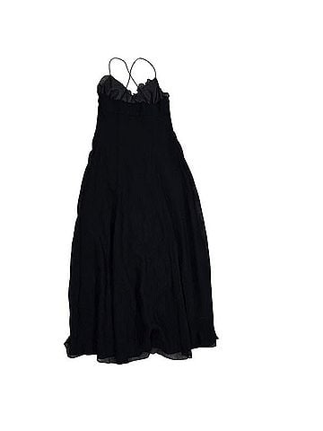 Armani Exchange Silk Ruffle Smocked Maxi Dress Casual Dress (view 2)