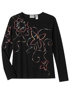 Chico's Travelers Long Sleeve T-Shirt (view 1)