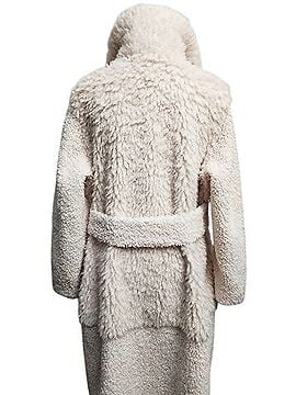 BCBGMAXAZRIA Plush Cream Teddy Coat Jacket (view 2)