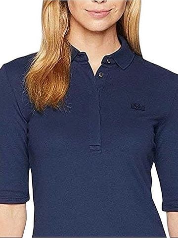 Lacoste Pique Knit Polo Mini Dress Casual Dress (view 2)
