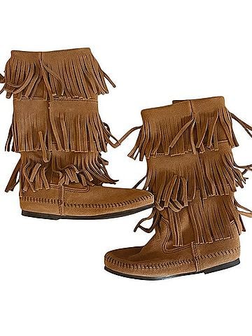 Minnetonka Pull On Fringe Boot Boots (view 2)