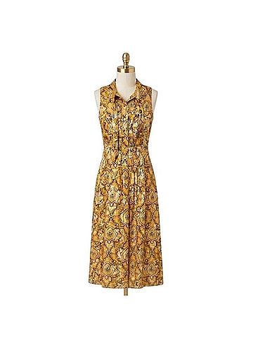 HD in Paris Baroque Metallic Midi Dress Cocktail Dress (view 1)