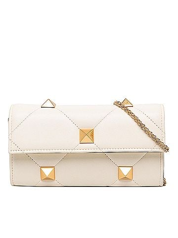 Valentino Nappa Roman Stud Wallet On Chain (view 1)