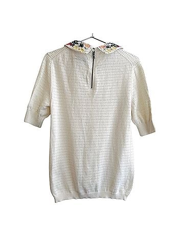 Alice + Olivia Remmie pointelle knit Cashmere Pullover Sweater (view 2)