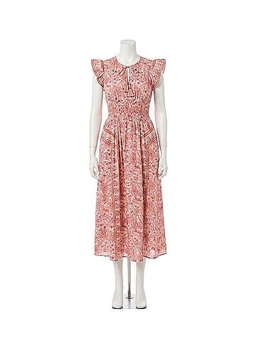 Cleobella Jonni Ankle Dress in Dahlia (view 1)