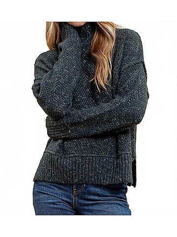 Blu Pepper Winter Haven Sweater in Hunter Green (view 2)