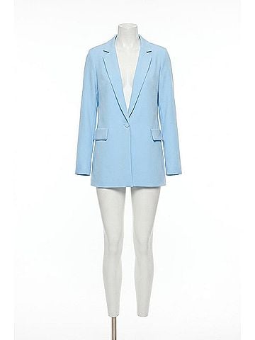 Joseph Ribkoff Long Sleeves Classic Straight Blazer in Sky Blue (view 1)