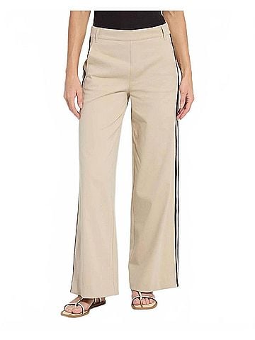 Lyssé Brinne Side Stripe Trouser in Crisp Khaki (view 2)