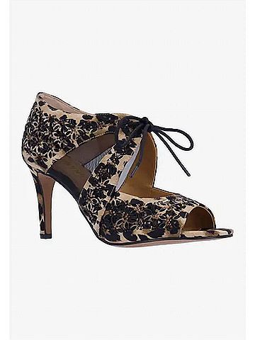 J. Renee Women's Kiandra Shootie Pumps in Brown/Black Animal Print (view 1)