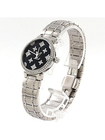 Louis Vuitton Louis Vuitton Tambour Slim D QA161 SS Quartz Watch (view 2)