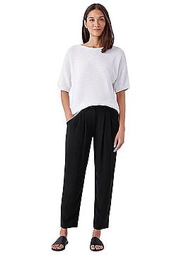 Eileen Fisher Silk Georgette Crepe Pants Casual Pants (view 1)