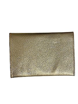 Laurent Effel Textured Gold Leather Envelope Card Holder Wallet Leather Card Holder (view 1)