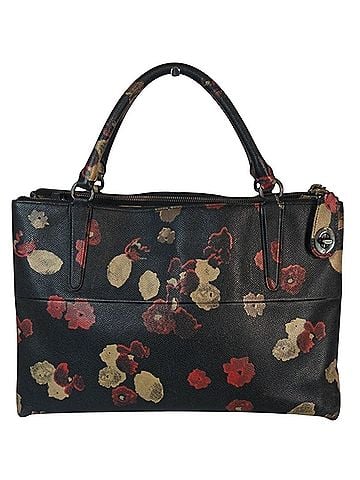 Coach Turnlock Borough Bag in Floral Print Leather Tote (view 2)