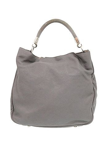 Yves Saint Laurent Yves Saint Laurent Lodi 228840 Leather Grey One-Shoulder Bag 0362 YVES SAINT LAURENT (view 2)
