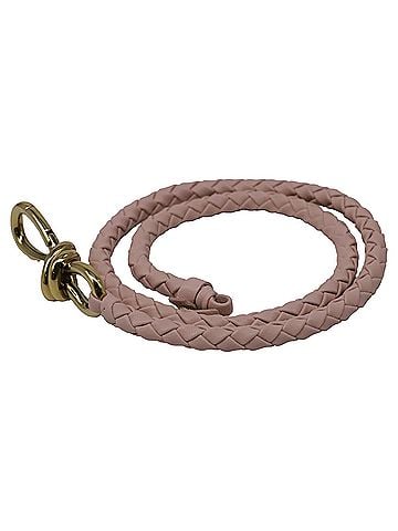 Bottega Veneta Bottega Veneta Andiamo Intrecciato Belt in Pink Leather (view 2)