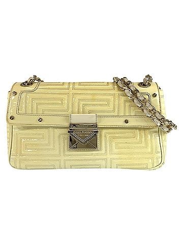 Versace Versace Chain Shoulder Bag Pochette Yellow Enamel Women's VERSACE (view 1)