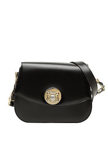 Versace Versace Medusa Shoulder Bag, Black Leather, Women's (view 1)