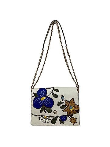 Tory Burch TORY BURCH Robinson Applique Convertible Shoulder Bag, White, Women's (view 1)