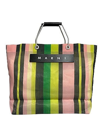 MARNI MARNI Flower Cafe Stripe Tote Bag, Multicolor, Women's (view 1)