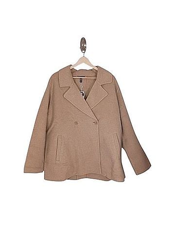 Eileen Fisher Cloud Doubleface Wool Short Trench Coat Coat (view 1)