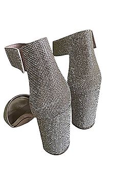 Jeffrey Campbell Embellished Crystal Block Heel Sandals Heels (view 2)
