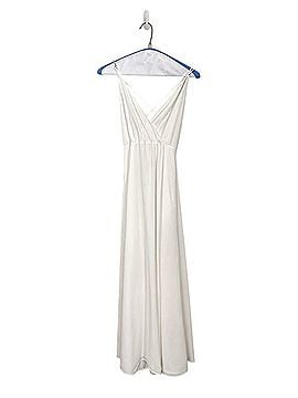 ASOS Elegant White V-Neck Maxi Dress with Strappy Back Casual Dress (view 1)