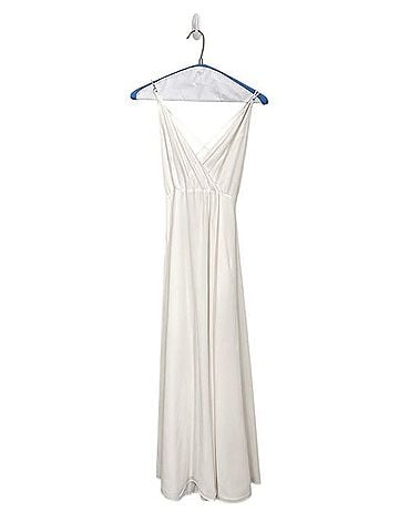 ASOS Elegant White V-Neck Maxi Dress with Strappy Back Casual Dress (view 1)