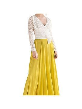 Chic Wish Mustard Yellow Chiffon Maxi Skirt Skort (view 2)