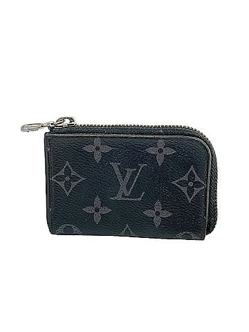 Louis Vuitton Louis Vuitton Monogram Eclipse Portemonnaie Jour Wallet/Coin Case M63536 Black Women's (view 1)