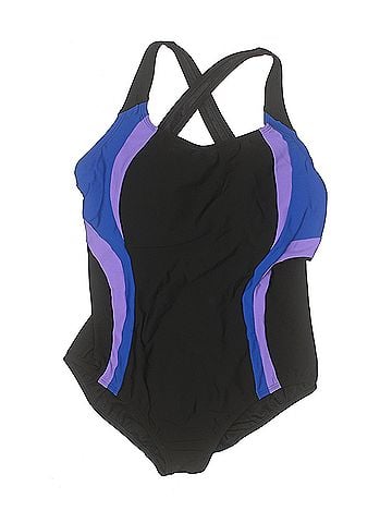 Lands' End Color Block Lands' End One Piece Swimsuit (view 1)