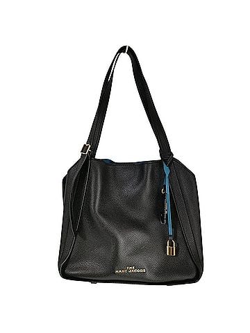Marc Jacobs MARC JACOBS Metal Logo Leather Director Tote Bag M0016736 Black Blue Women's (view 1)