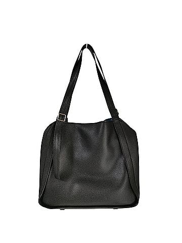 Marc Jacobs MARC JACOBS Metal Logo Leather Director Tote Bag M0016736 Black Blue Women's (view 2)
