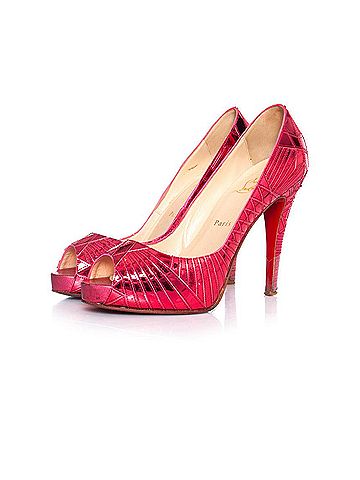 Christian Louboutin Christian Louboutin Metallic pink pump (view 1)
