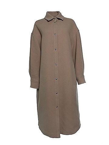 IRO IRO, Ideta long wool coat in camel (view 1)