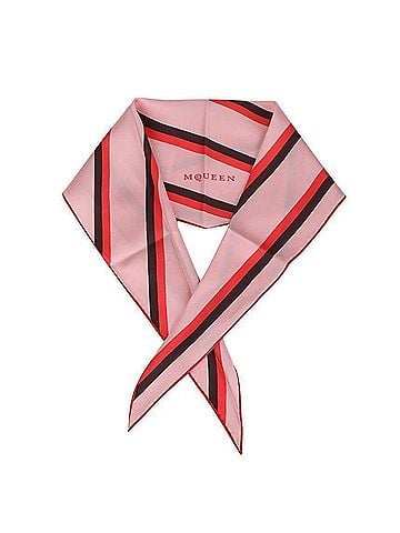 Alexander McQueen Stripe Silk Scarf (view 2)